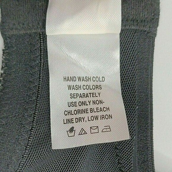 Comfort Choice Womens Jacquard Wireless Bra No Wire Plus Size 42C Black Lace - Picture 8 of 9